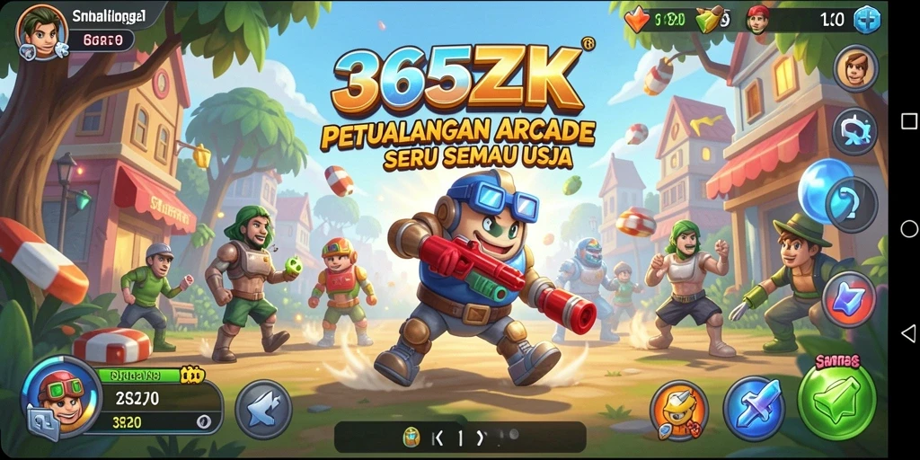 Tampilan gameplay seru di dalam 365ZK yang menggugah semangat pemain.