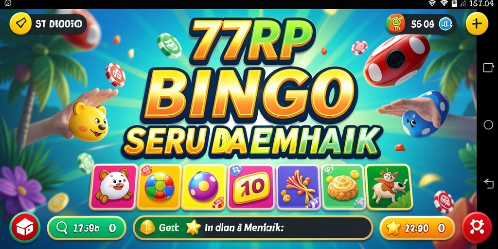 Tampilan gameplay seru dari 77RP, permainan Bingo yang mengasyikkan.
