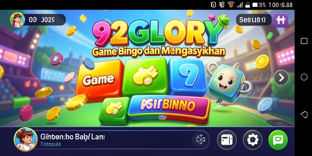 Tampilan permainan Bingo yang menarik pada 92GLORY.