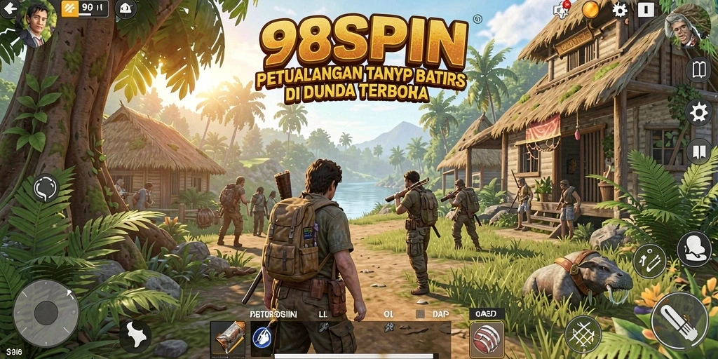 Screenshot menampilkan gameplay seru dalam dunia terbuka 98SPIN.