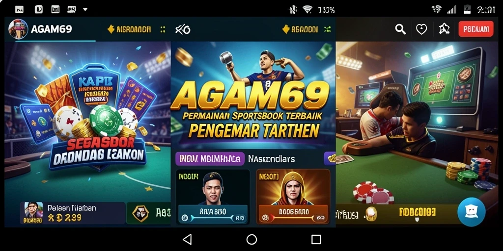 Tampilan utama AGAM69 menampilkan antarmuka taruhan yang intuitif dan menarik.