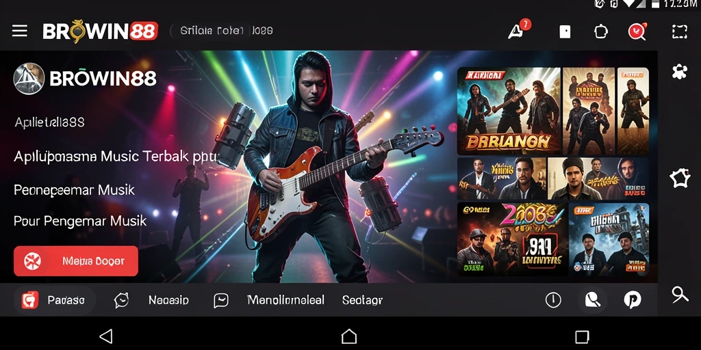 Tampilan gameplay BROWIN88 dengan suasana karaoke yang seru.