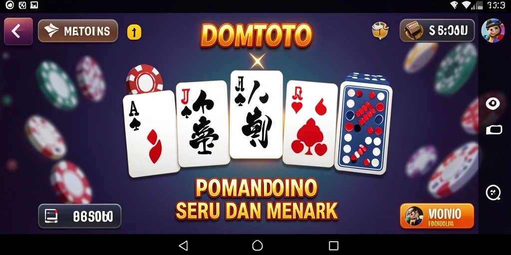 Tampilan gameplay utama DOMTOTO yang penuh aksi dan kesenangan.