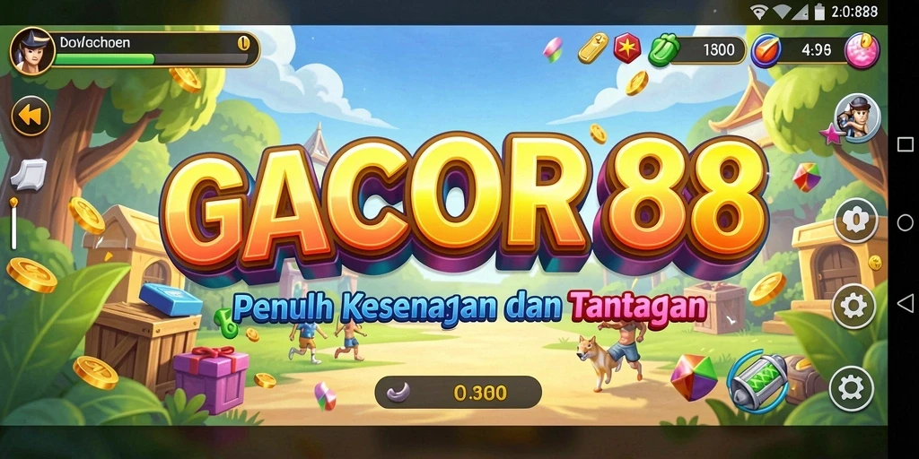 Tampilan gameplay menarik dari GACOR88 dengan berbagai tantangan.