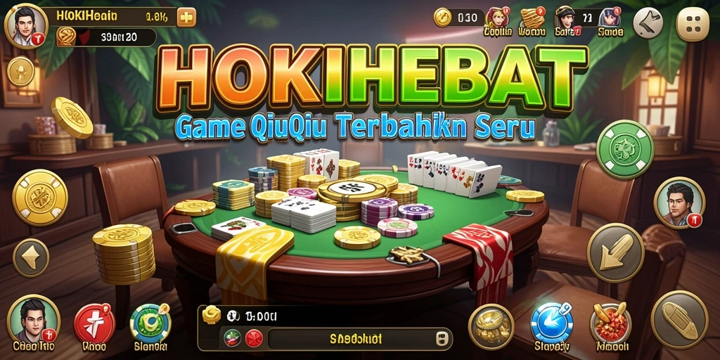 Gameplay seru HOKIHEBAT dalam permainan QiuQiu.