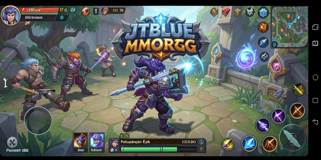 Gameplay JTBLUE yang menampilkan aksi seru dan grafis memukau.