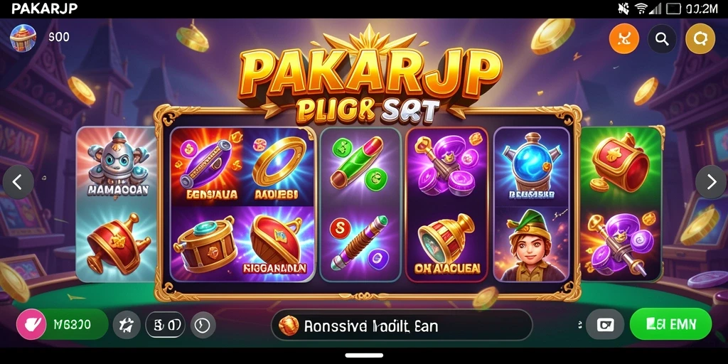 Tampilan gameplay PAKARJP yang menarik dan penuh warna.