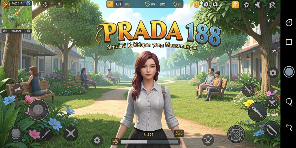 Screenshot PRADA188 menunjukkan gameplay dinamis di dunia simulasi.