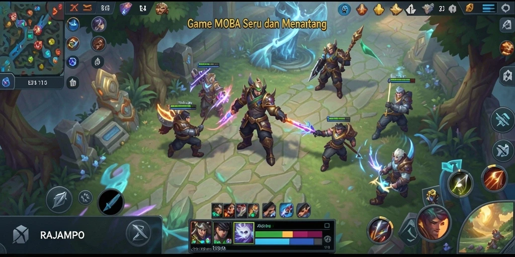 Tangkapan layar gameplay RAJAMPO yang mengesankan dan penuh aksi.
