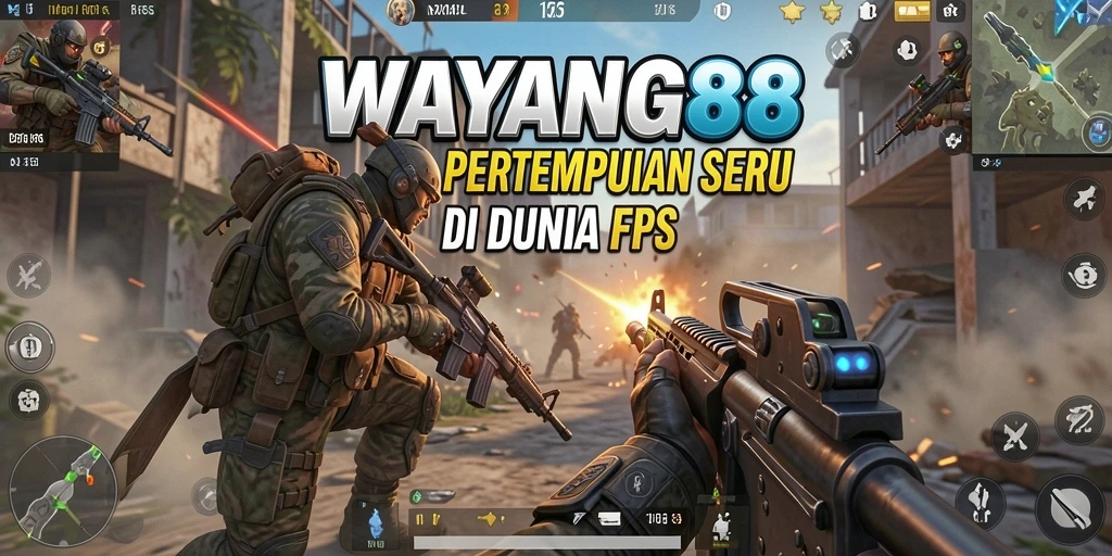 Screenshot utama WAYANG88 menampilkan aksi seru dalam gameplay FPS.