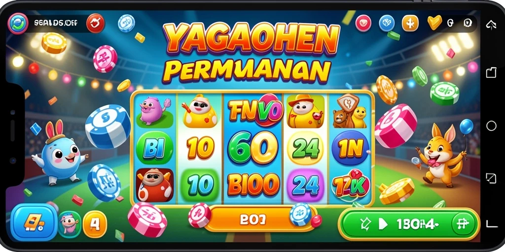 Tampilan gameplay seru dalam permainan Bingo YAGAOHEN.